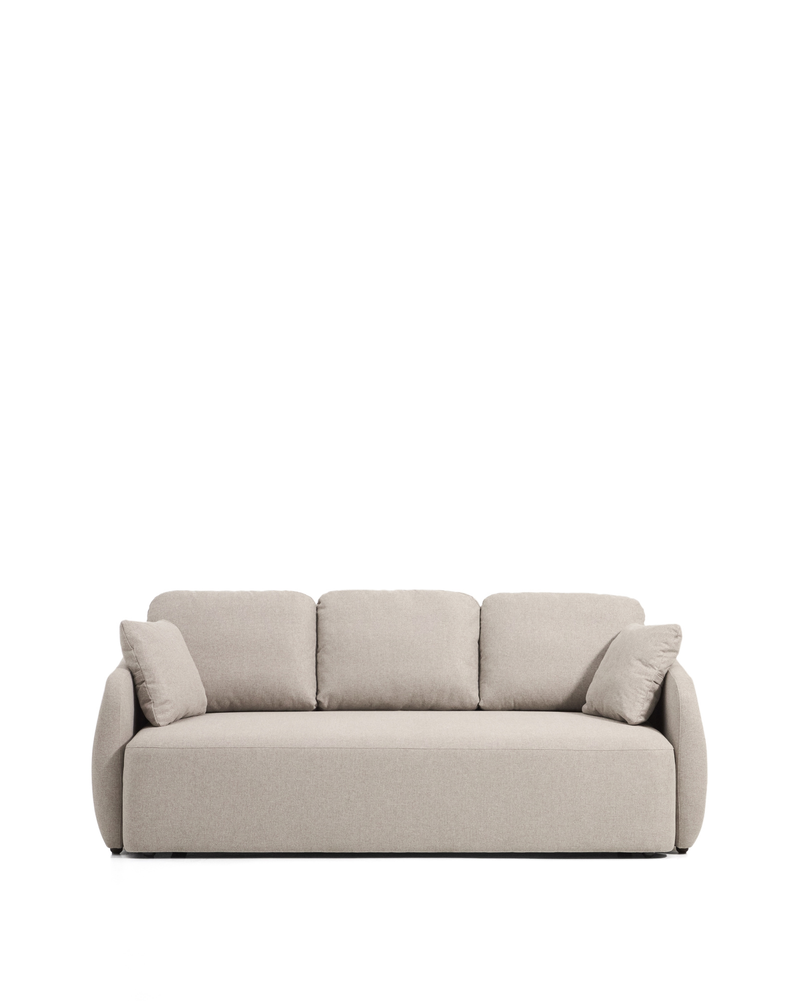 Трехместный диван-кровать Laira из бежевого шенилла, 218 см La Forma 441125