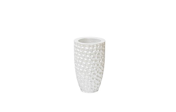 Кашпо жемчужно-белое Garda Decor ZS-C785-19