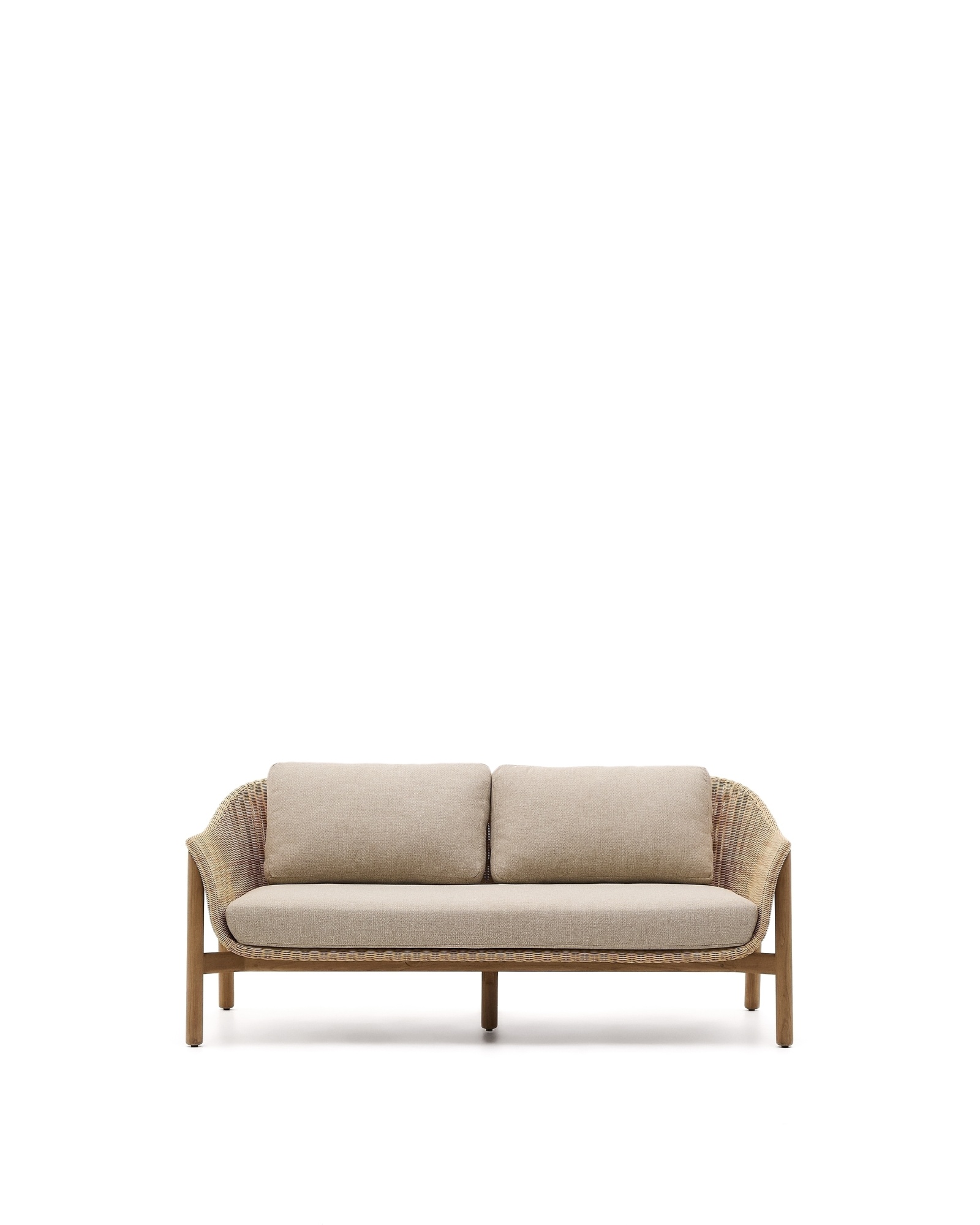 Двухместный диван Galea из тикового дерева и синтетического ротанга 170,5 см La Forma (ex Julia Grup)