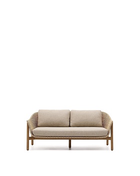 Двухместный диван Galea из тикового дерева и синтетического ротанга 170,5 см La Forma (ex Julia Grup)