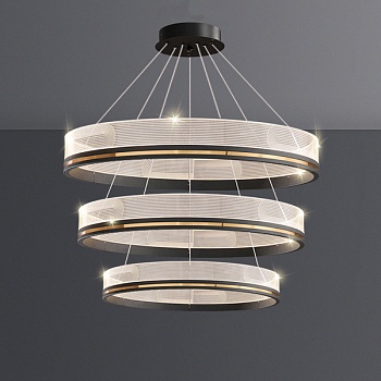 Подвесная люстра DILEMMA D40+60+80 Black by ImperiumLoft