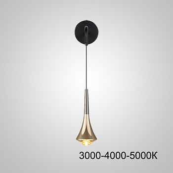 Настенный светильник CAI WALL Brass Трехцветный свет by ImperiumLoft