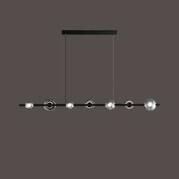 Подвесной светильник BOOSTER LONG L140 Black by ImperiumLoft