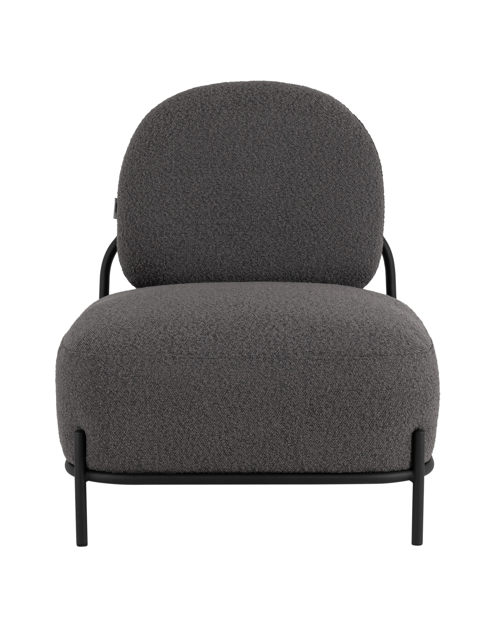 Кресло Стоун ткань букле тёмно-серый Stool Group