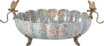 Чаша со стрекозами Glasar D912HC/LG3152