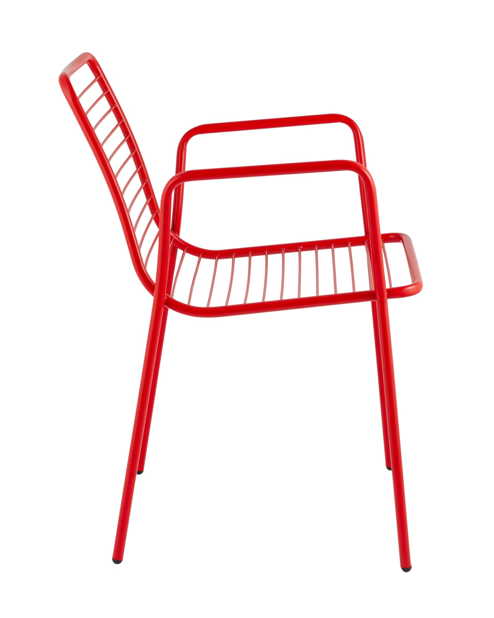 Стул с подлокотниками Дели металл красный Stool Group