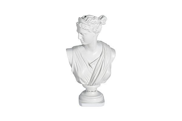 Статуэтка Античный бюст женский белый  18*12*h.32 Garda Decor D3218