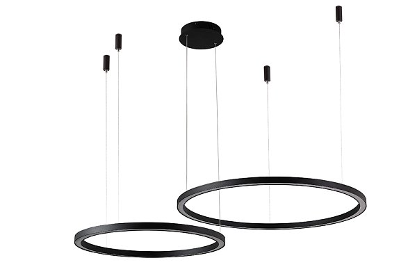 Люстра Crystal Lux FORTUNA SP123W LED D600+800 BLACK