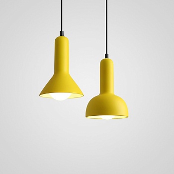 Подвесной светильник LINDSEY B (конус) Желтый by ImperiumLoft