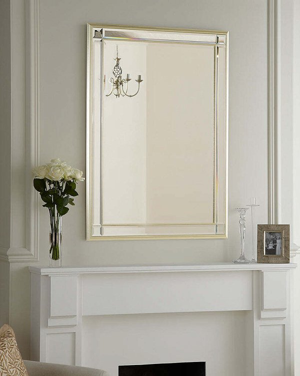 Зеркало в серебряной раме Дорсет Louvre Home LH999S