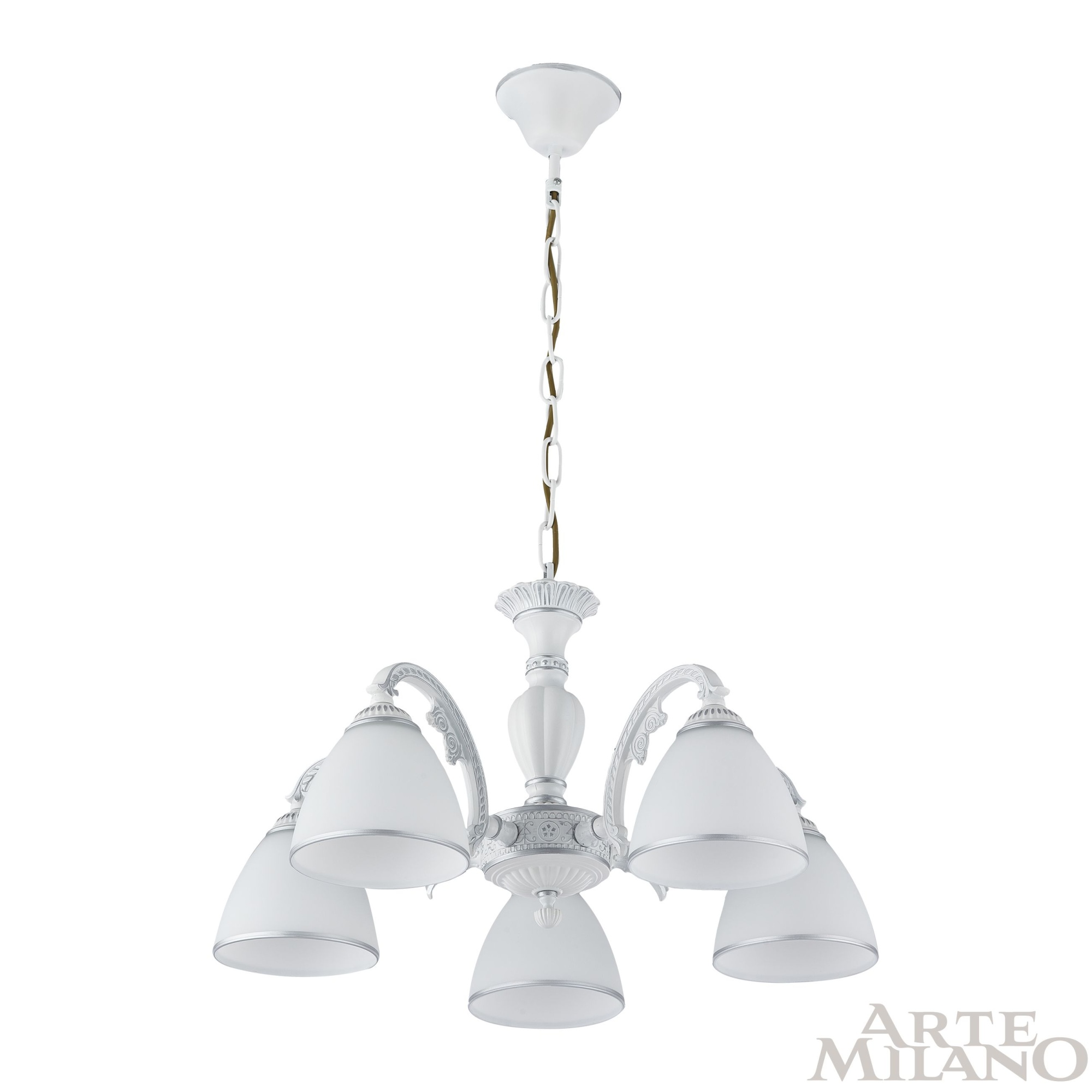 Люстра с плафонами 340837/5 WT+SL Arte Milano