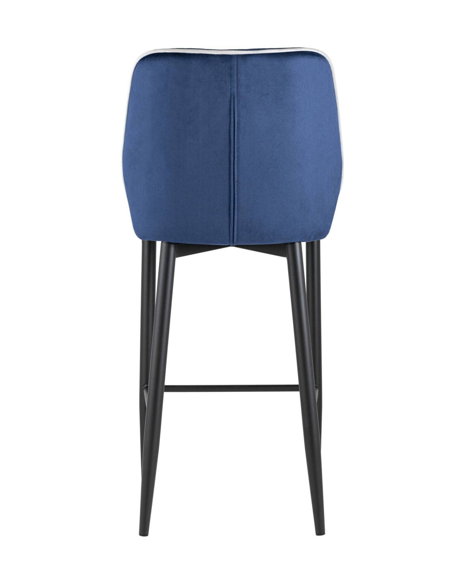 Стул полубарный Лоренс велюр синий Stool Group