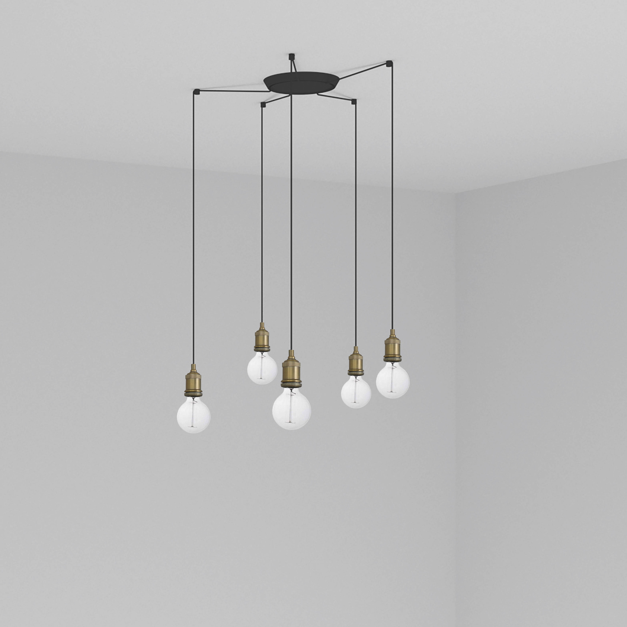 Люстра Art 5L состаренное золото Faro