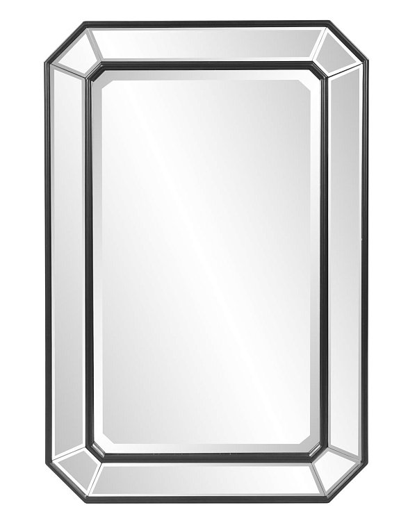 Зеркало в черной раме Леннокс Louvre Home DWM557PND