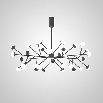 Потолочная люстра HILVI D120 Black by ImperiumLoft