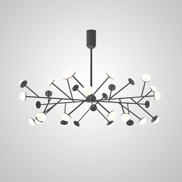 Потолочная люстра HILVI D120 Black by ImperiumLoft