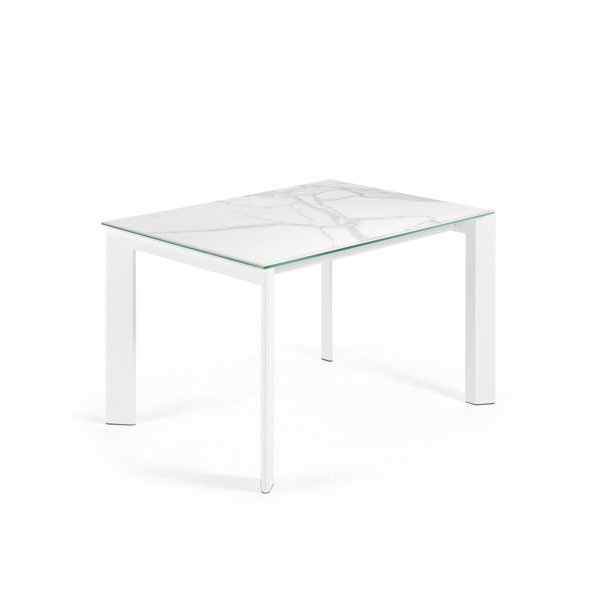 Стол Atta с белыми ножками 120(180)x80 см La Forma (ex Julia Grup)