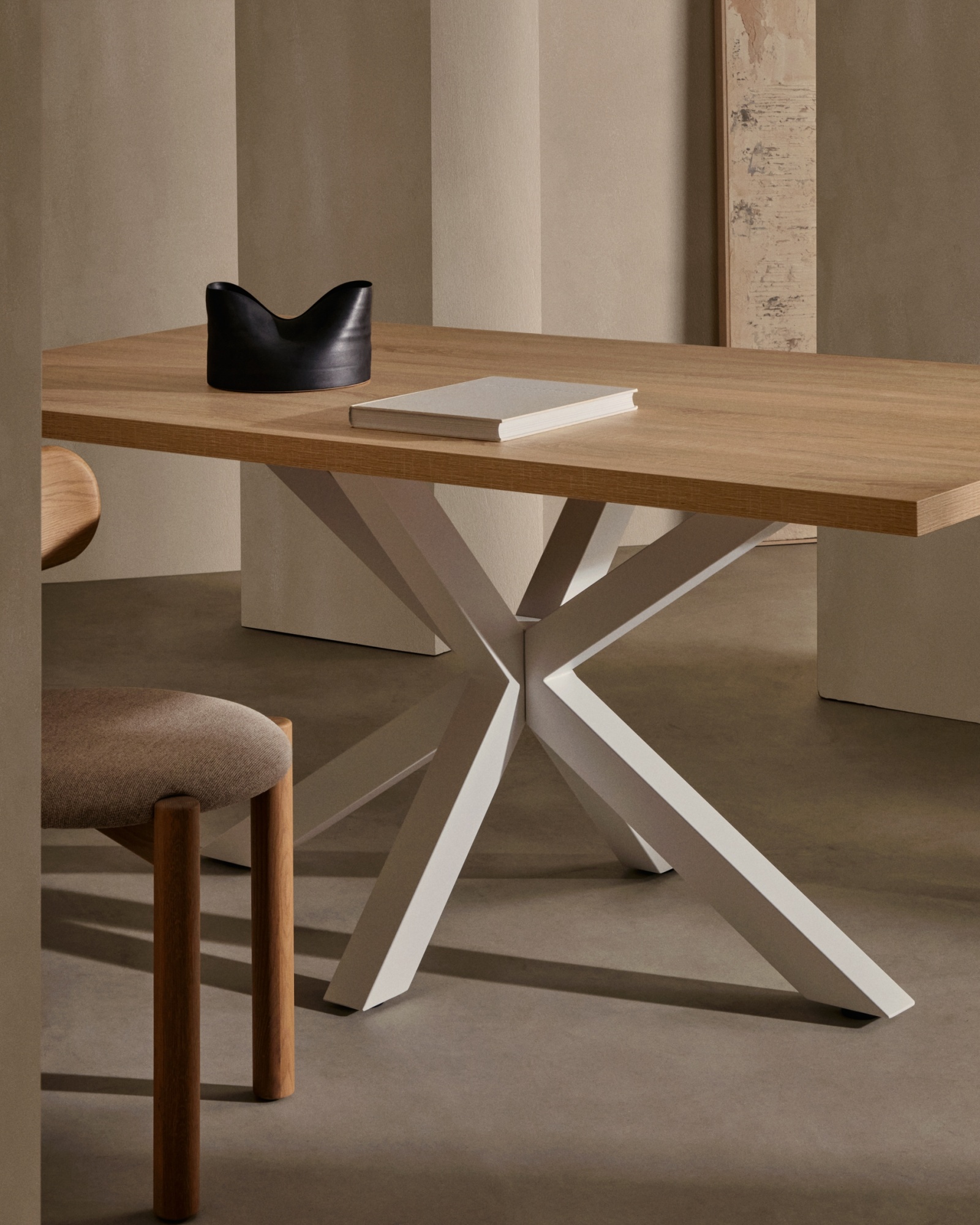 Стол Arya 160x100 белый натуральный La Forma (ex Julia Grup)