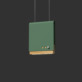 Светодиодный подвесной светильник BOOK 2 H20*17 Green by ImperiumLoft