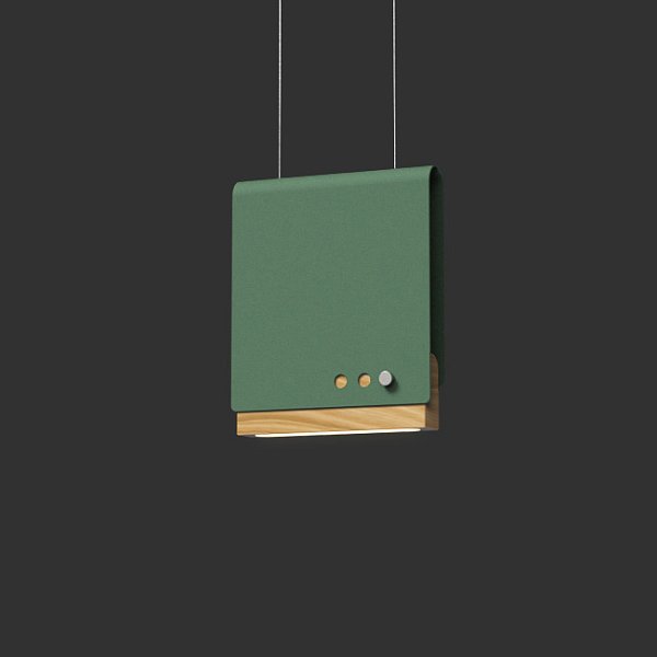 Светодиодный подвесной светильник BOOK 2 H20*17 Green by ImperiumLoft