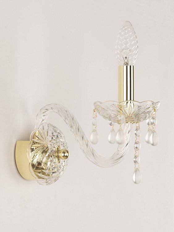 Бра хрустальные 112B/1/165 G V0300 Bohemia Ivele Crystal