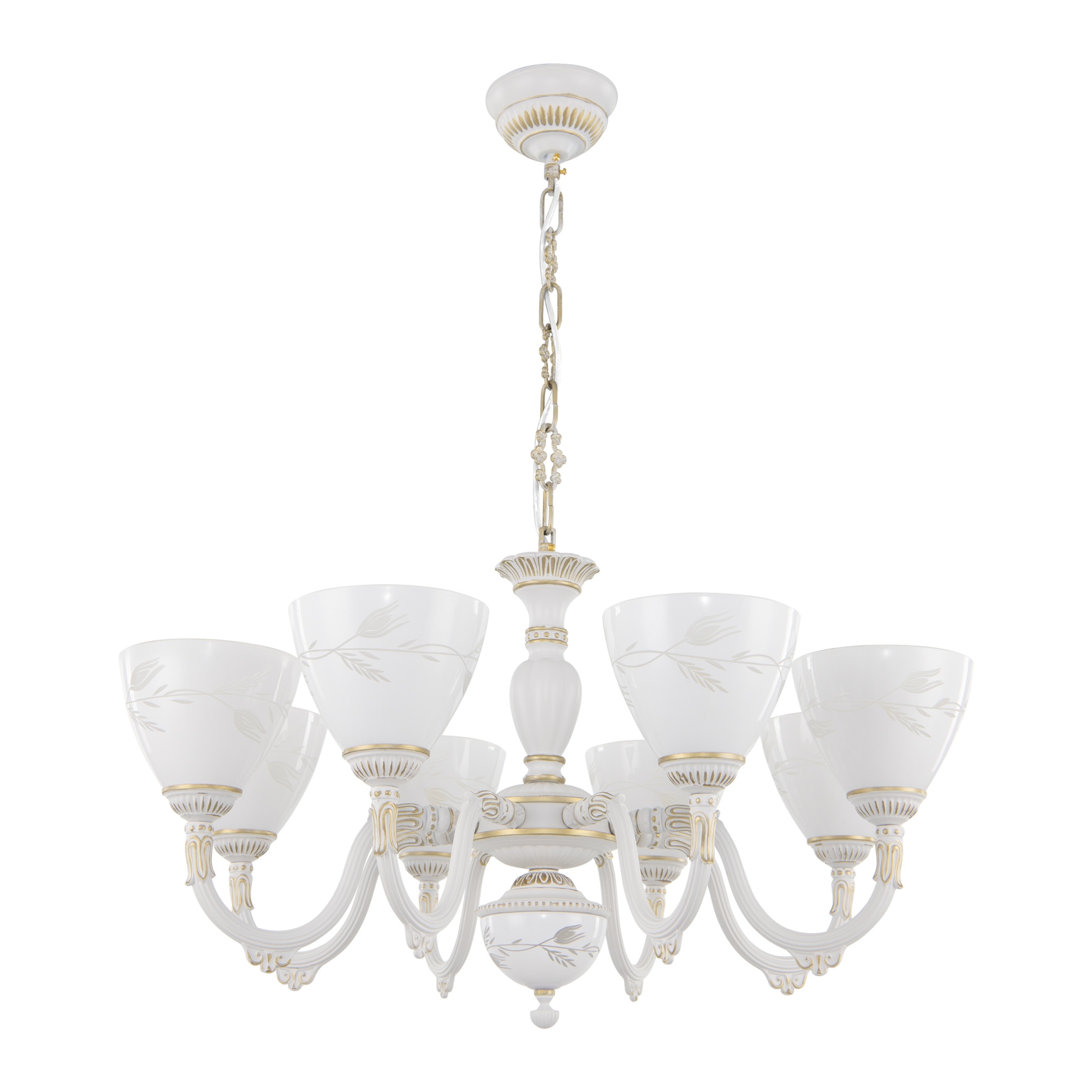 Люстра с плафонами 347837/8 WT+G Arte Milano