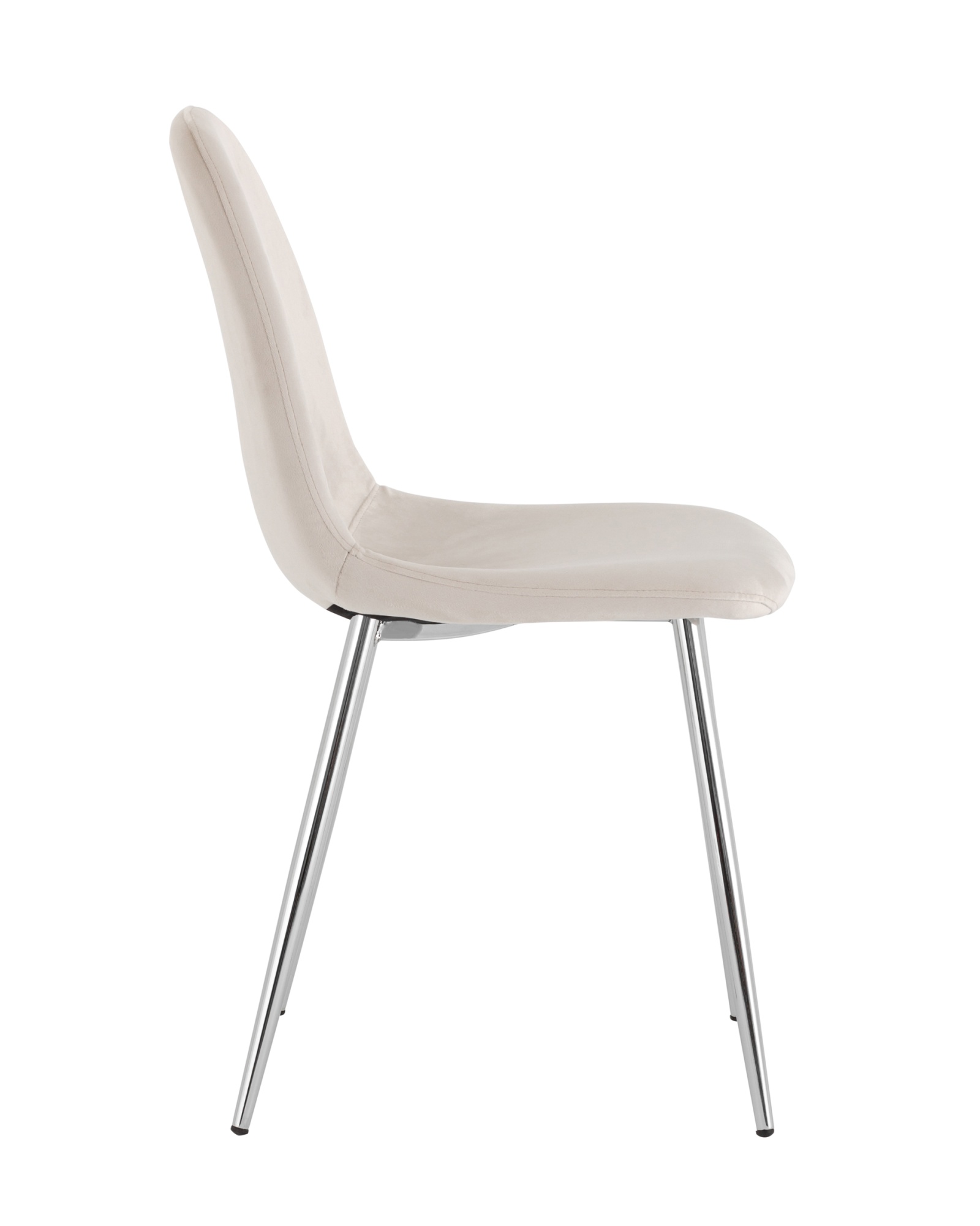 Стул Валенсия SN велюр бежевый хромированные ножки Stool Group