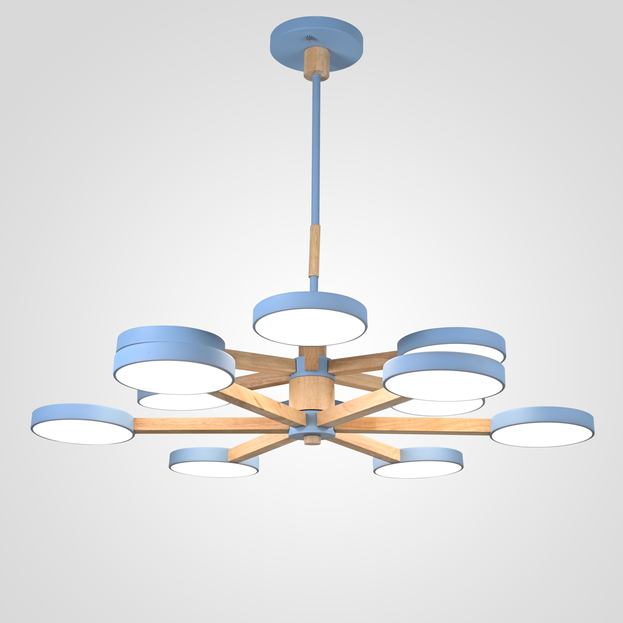 Подвесная люстра TURNA DBL L12 Blue by ImperiumLoft