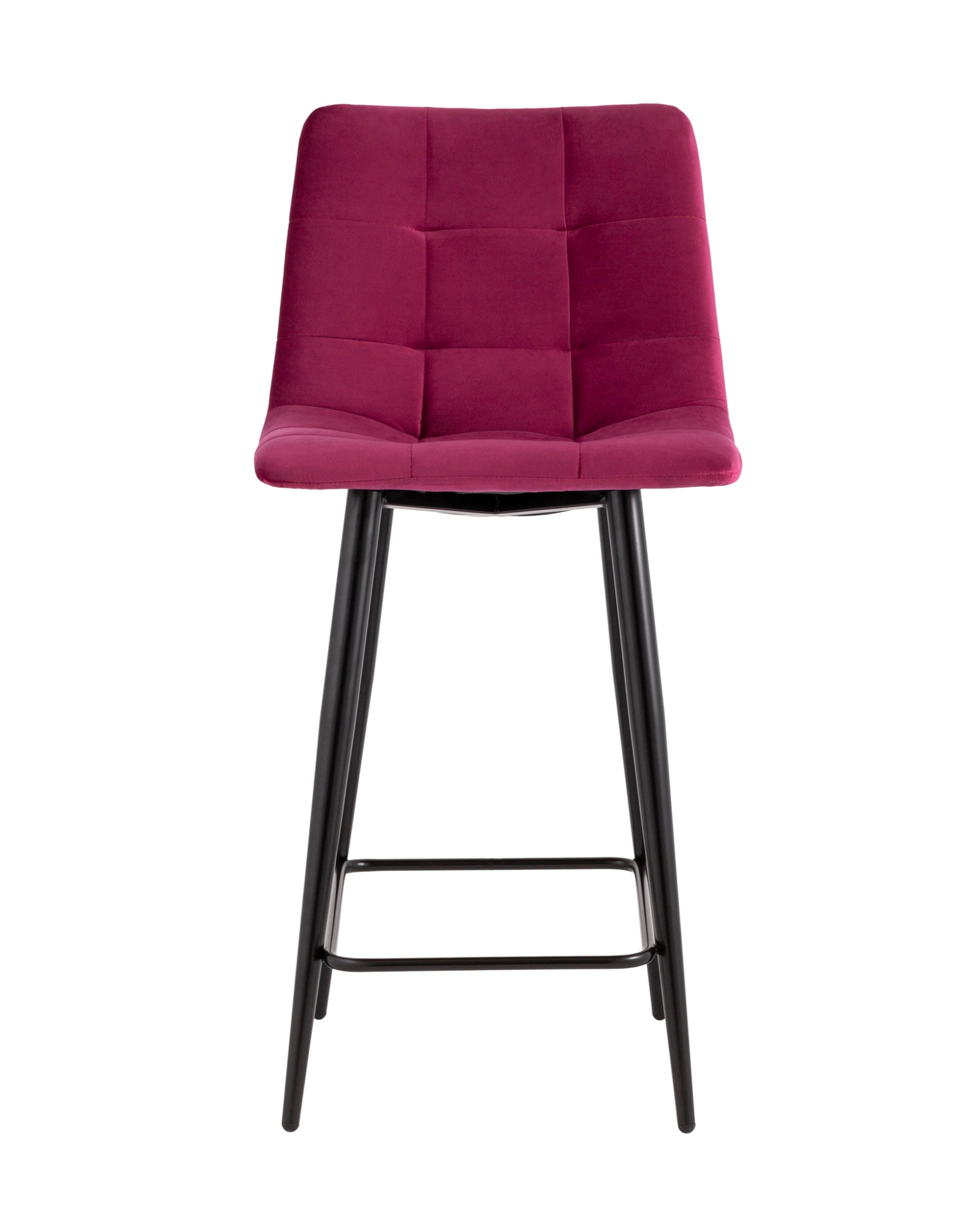 Стул полубарный Джанго велюр винный высота сиденья 60 см Stool Group