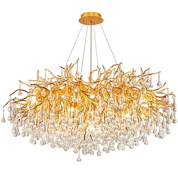 Люстра Droplet Chandelier circle D150 by ImperiumLoft