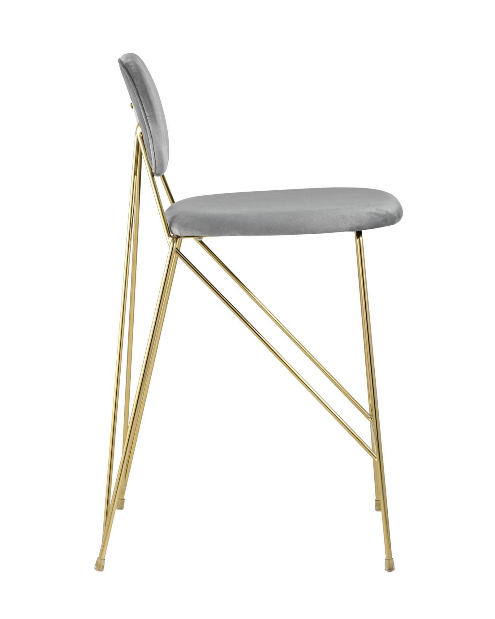 Стул Элис полубарный светло-серый Stool Group