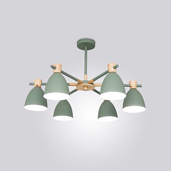 Потолочная люстра FOLKE 6 Green by ImperiumLoft