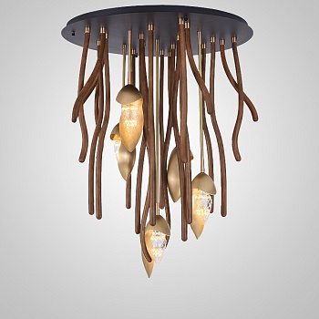 Потолочный светильник TUSKET MORE L5 Dark brown by ImperiumLoft