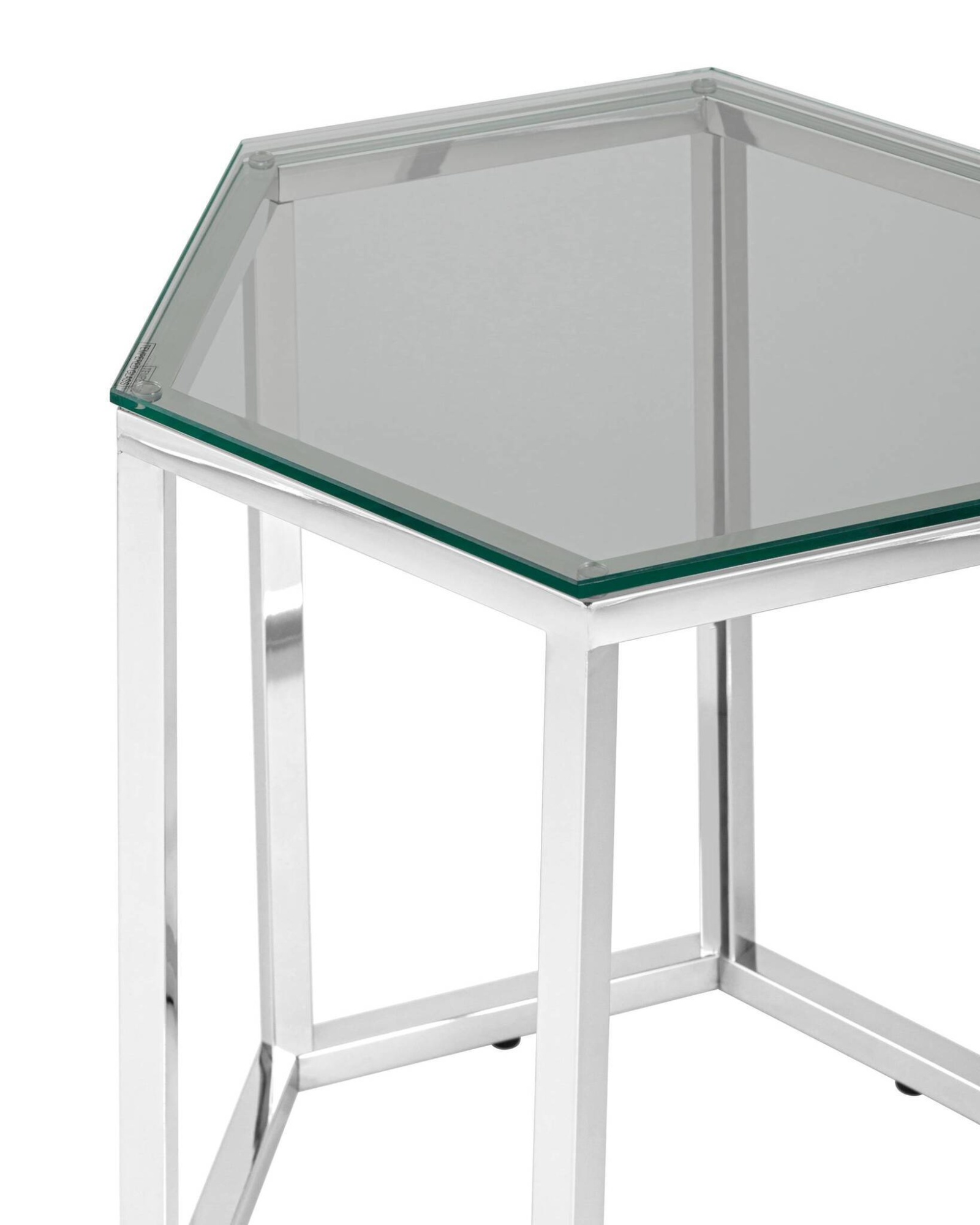 Журнальный стол ГЕКС серебро Stool Group