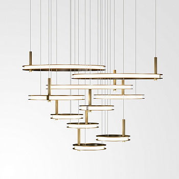 Подвесная люстра GEDEON D40+40+40+40+40+60+60+80+80+80 by ImperiumLoft