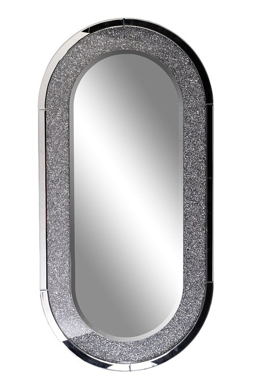 Зеркало овальное в раме из кристаллов Garda Decor KFG152