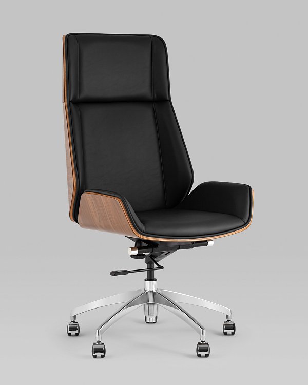 Кресло руководителя TopChairs Crown SN черный Stool Group
