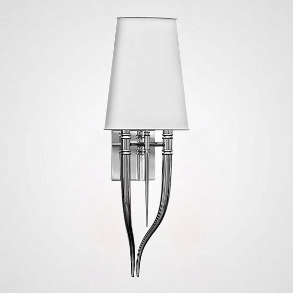 Настенный светильник Crystal Light Brunilde Ipe Cavalli H92 Silver/White by ImperiumLoft