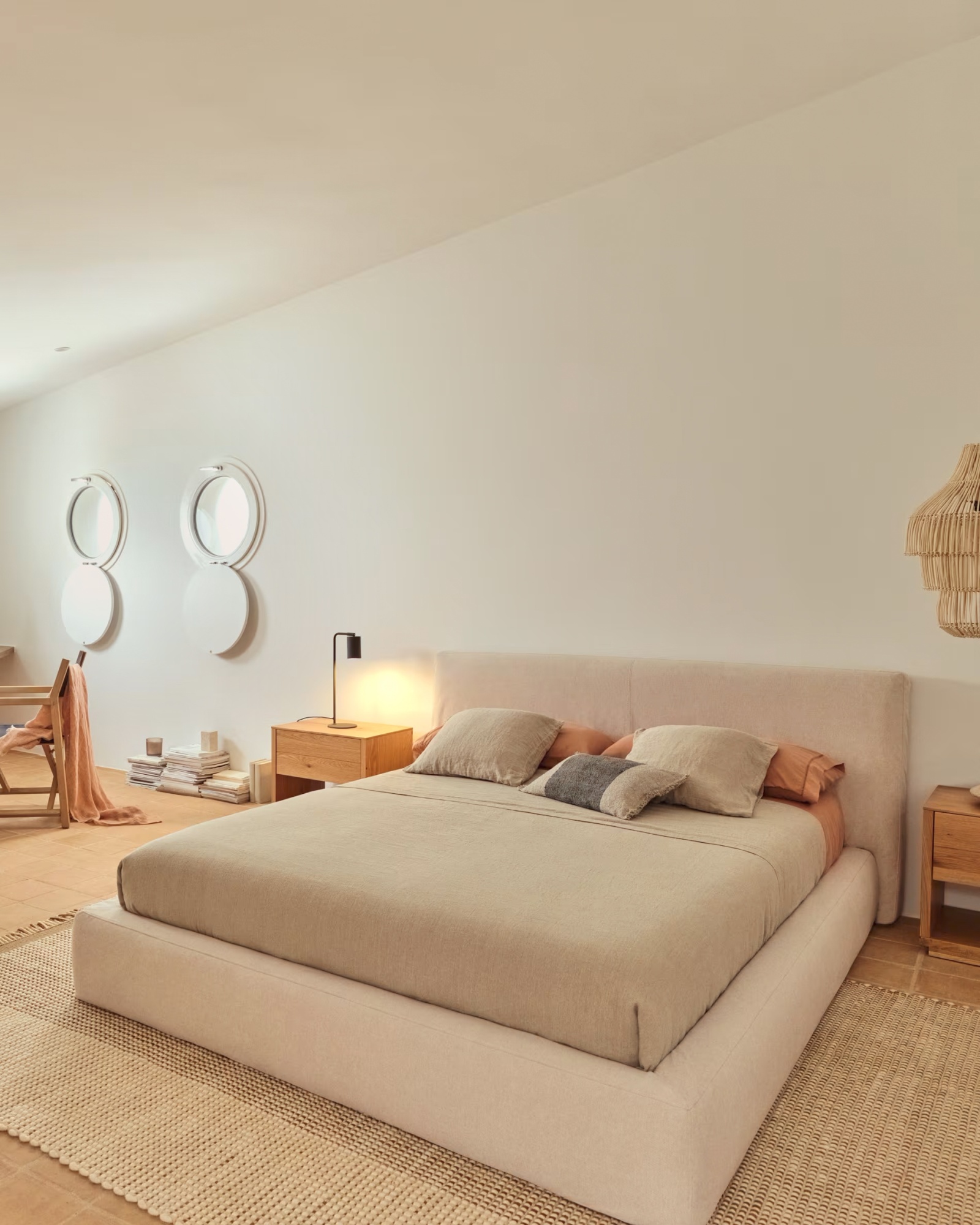 Чехол для подушки Lorin из льна зелёного цвета с бахромой 30 x 50 см La Forma (ex Julia Grup)