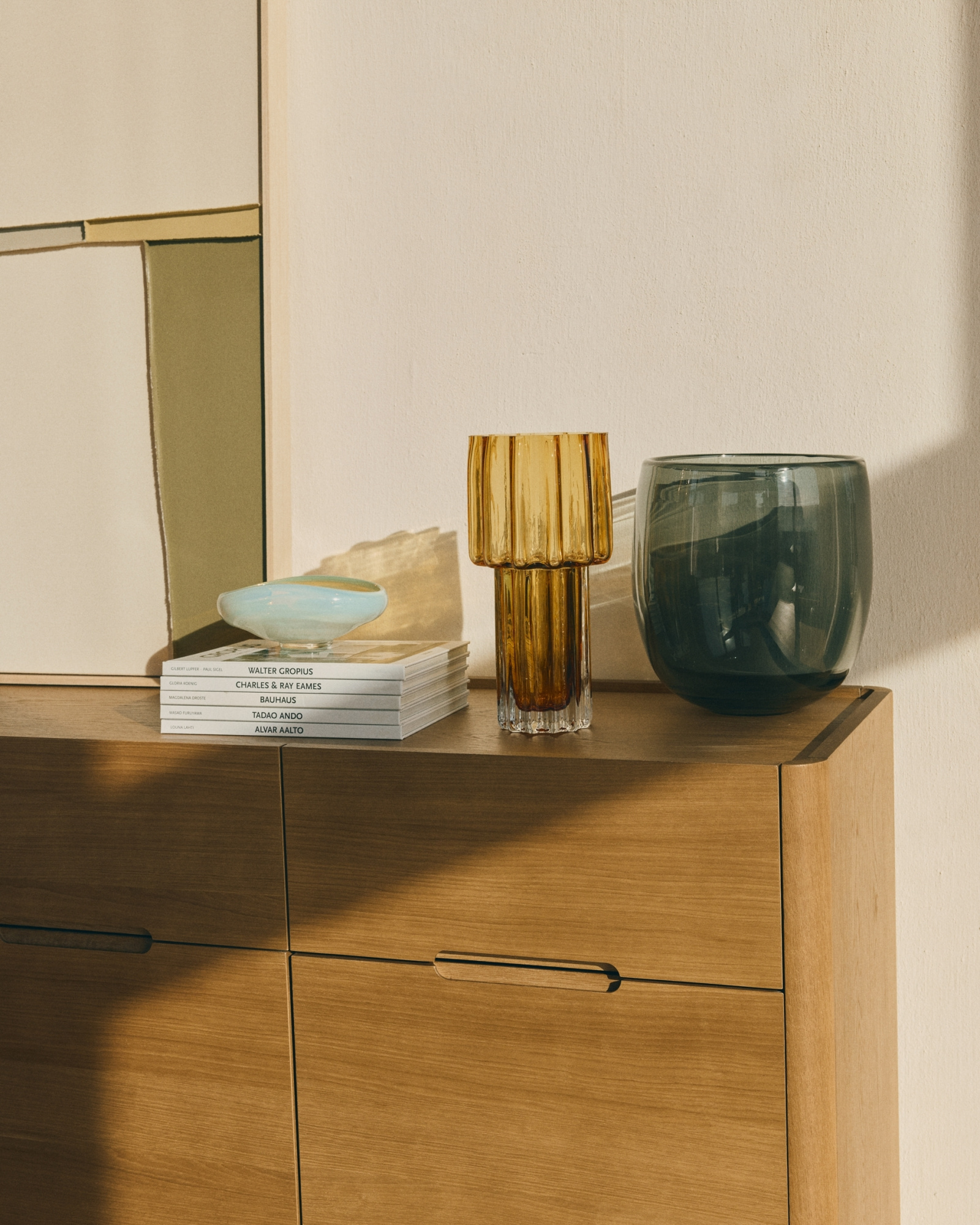 Оранжевая стеклянная ваза Cristila, 30 см La Forma 482592