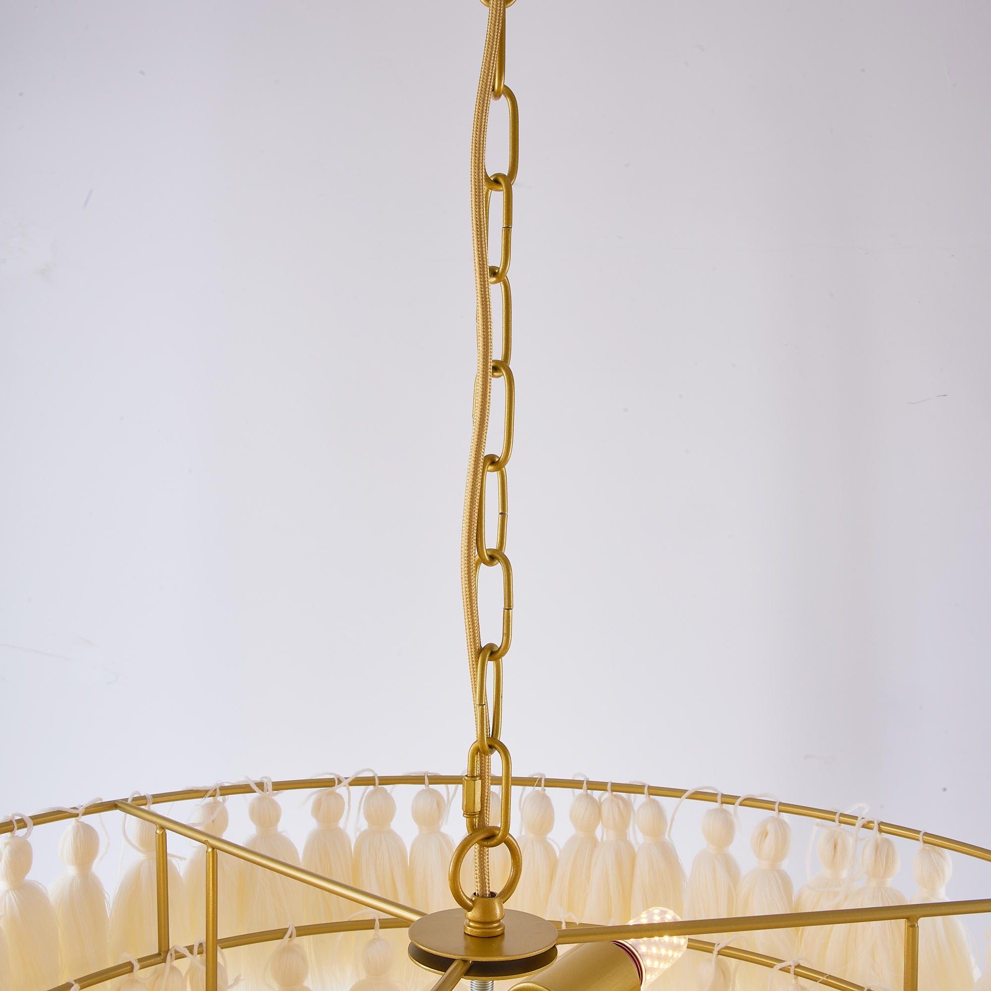 Подвесная люстра TASSEL Бежевый by ImperiumLoft