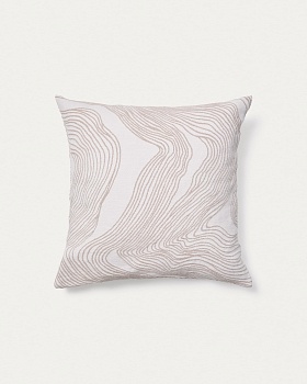 Чехол для подушки Ondara с бежевым графическим узором 50 x 50 см La Forma (ex Julia Grup)