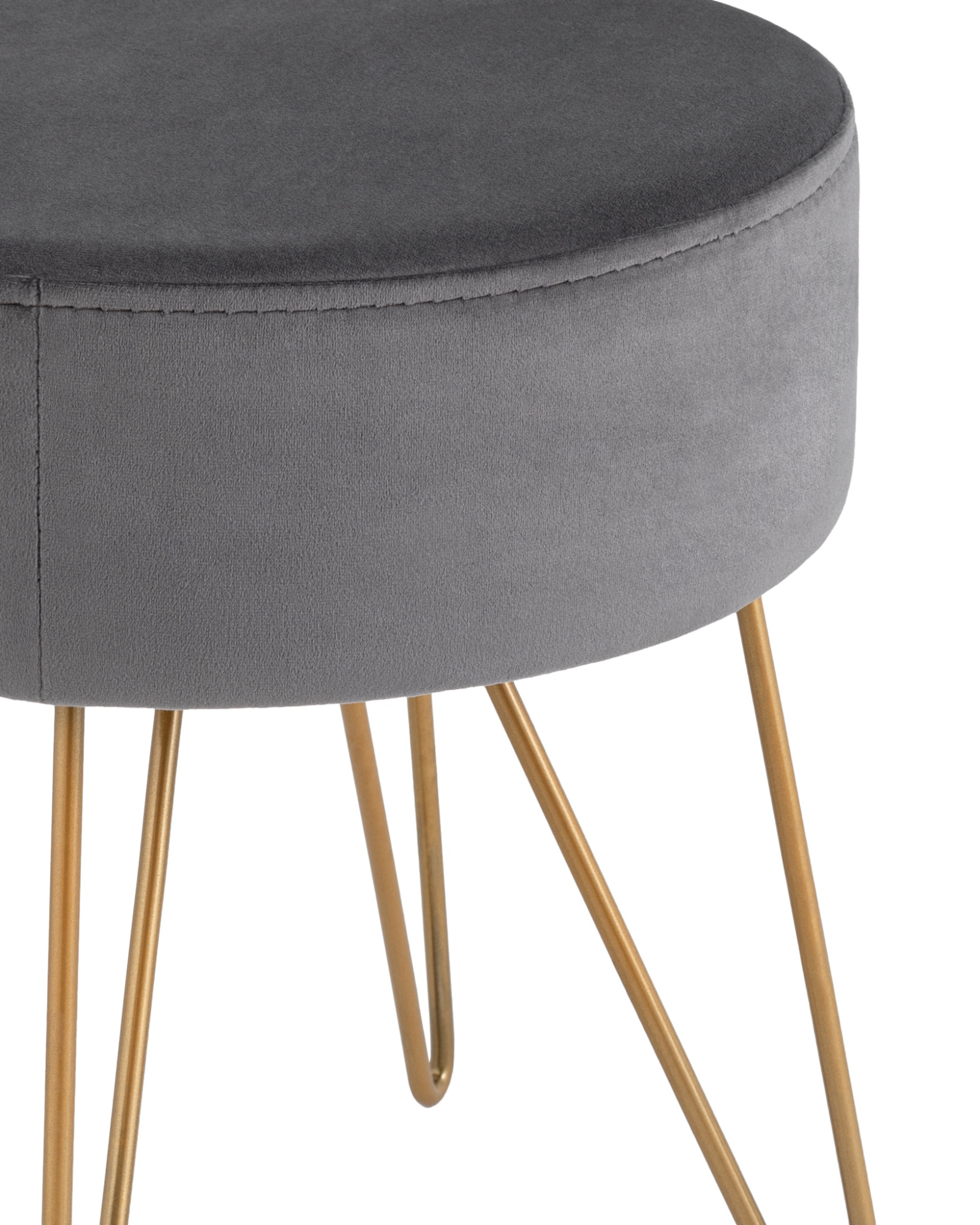 Пуф Спейси велюр серый Stool Group