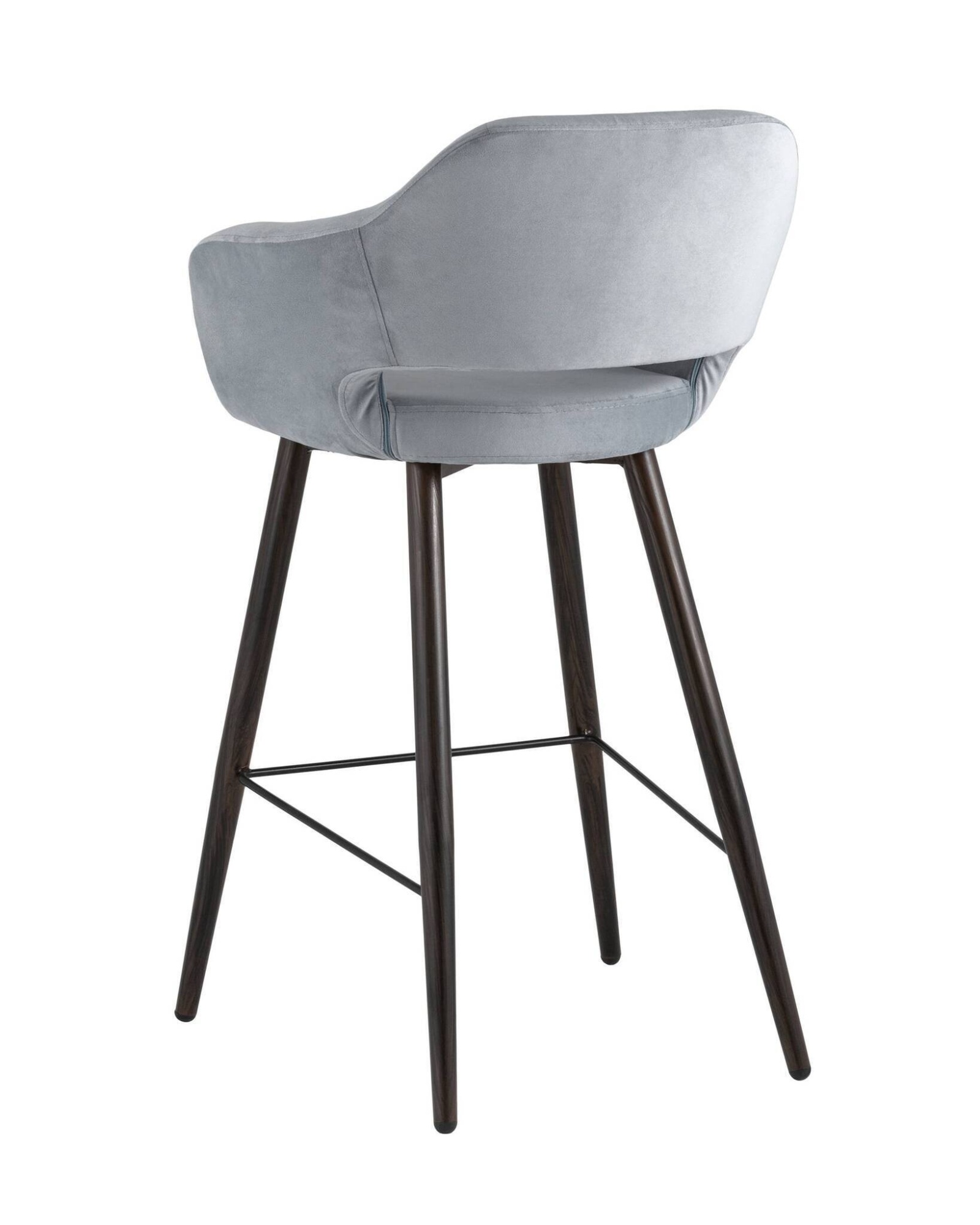 Стул барный Саймон велюр серый Stool Group