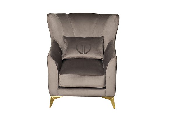 Кресло Siena велюровое серое Garda Decor SIENA-К-2K-СЕРЫЙ-Триум17