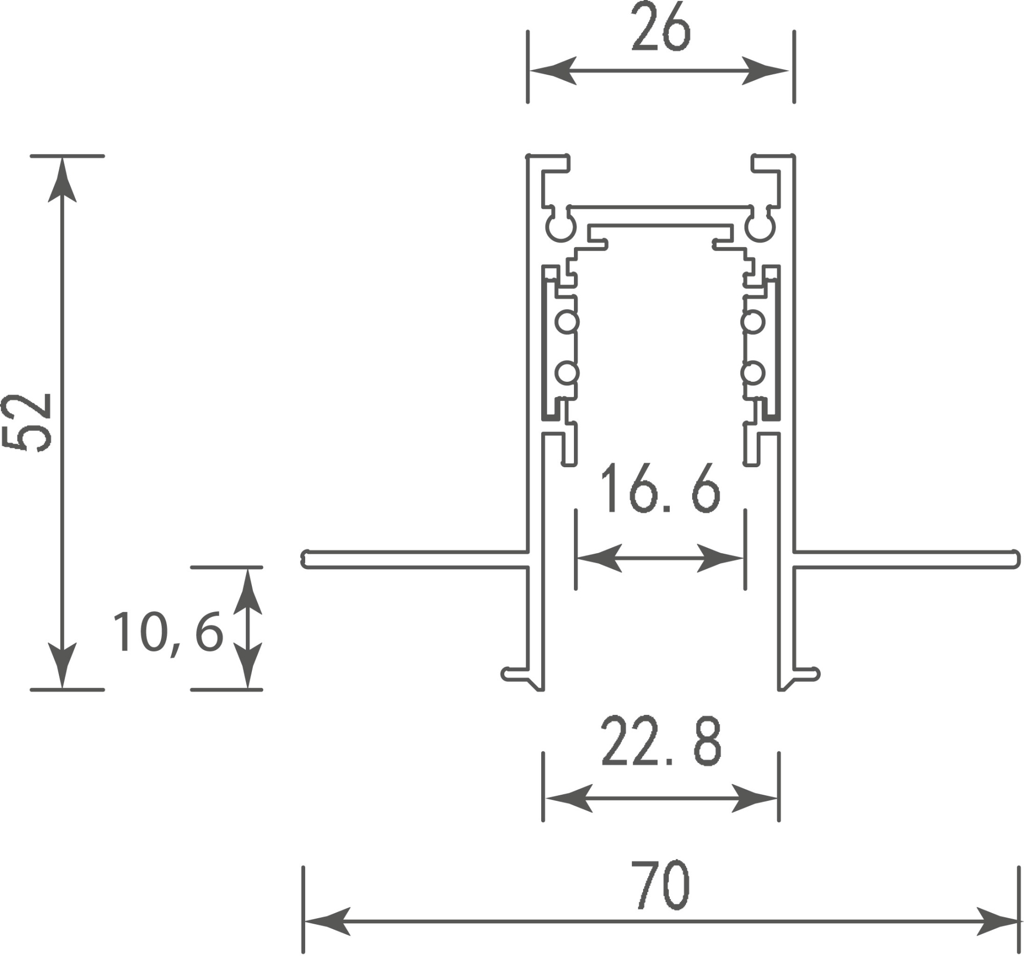 Шинопровод Donolux DLT2500InB