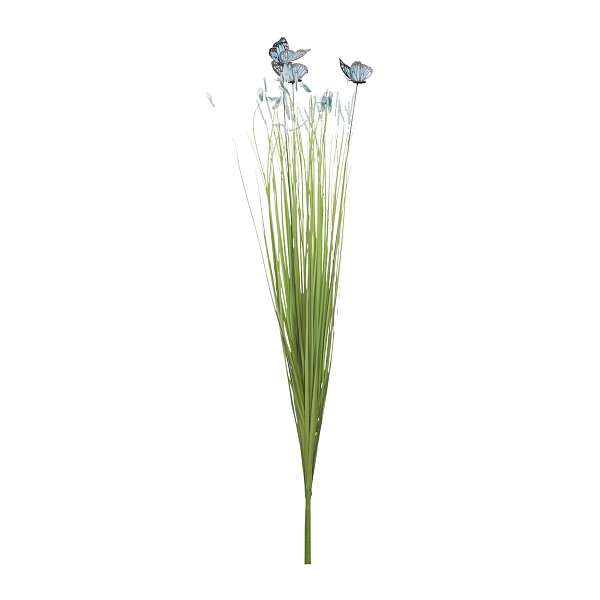 Стебли травы с бабочками (голубые) Garda Decor 8J-15AB0001