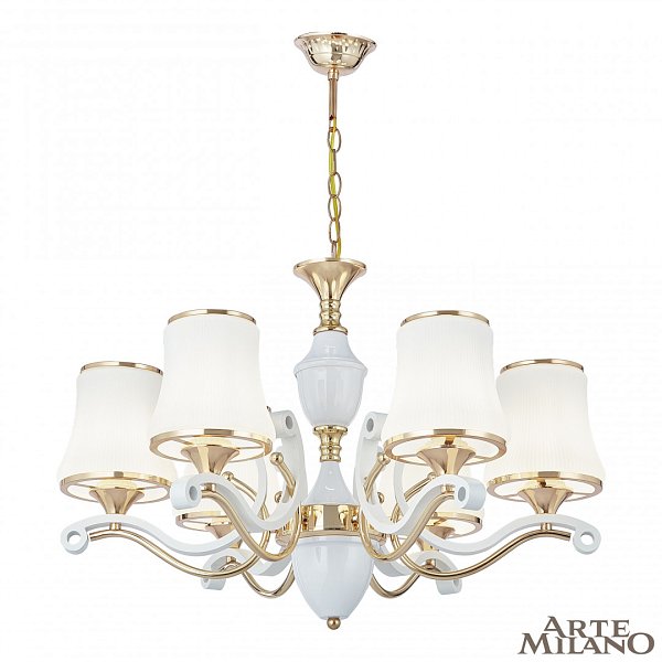 Люстра подвесная с плафонами 303987/6 Wh/Gd Arte Milano