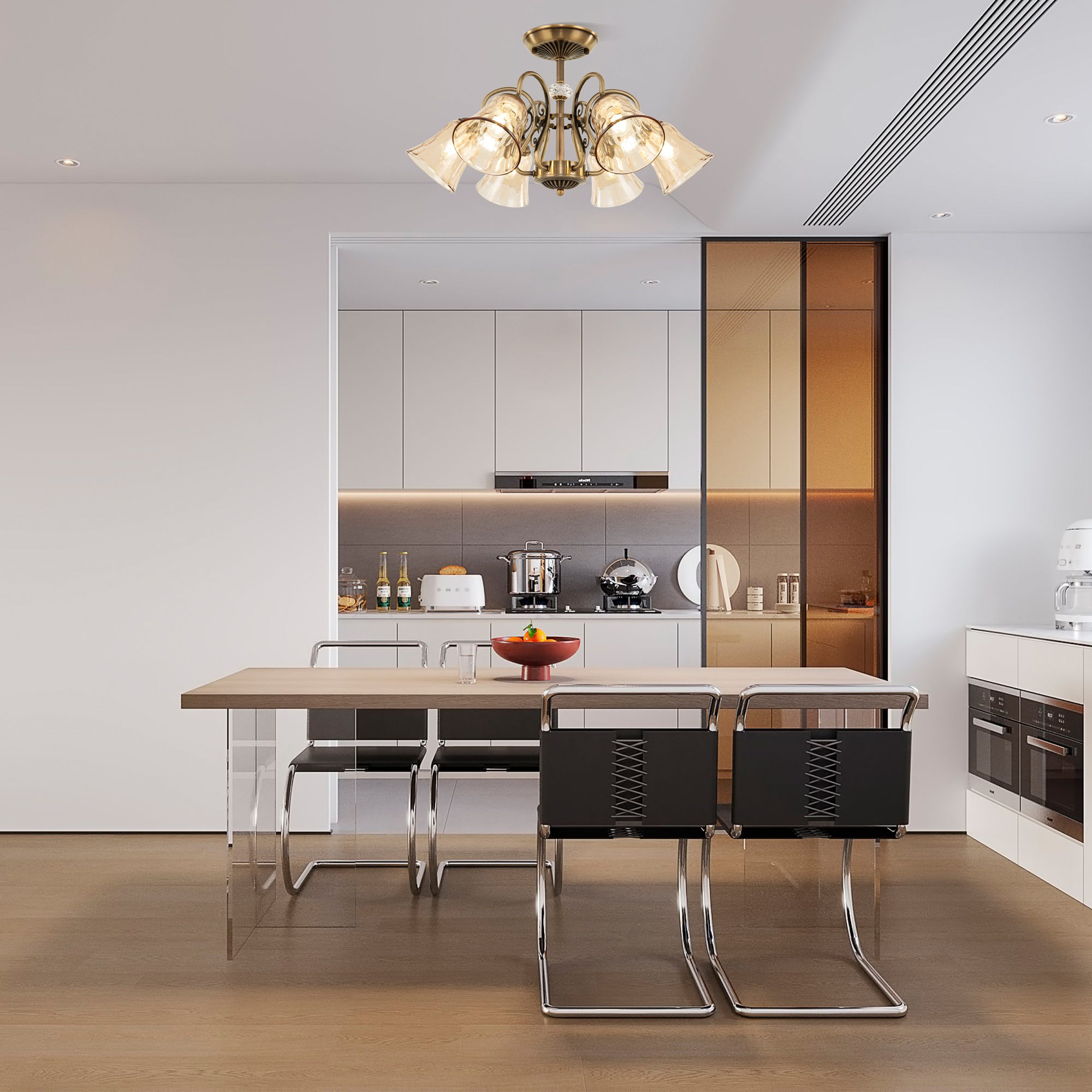 Люстра с плафонами 340800/6 AB Arte Milano