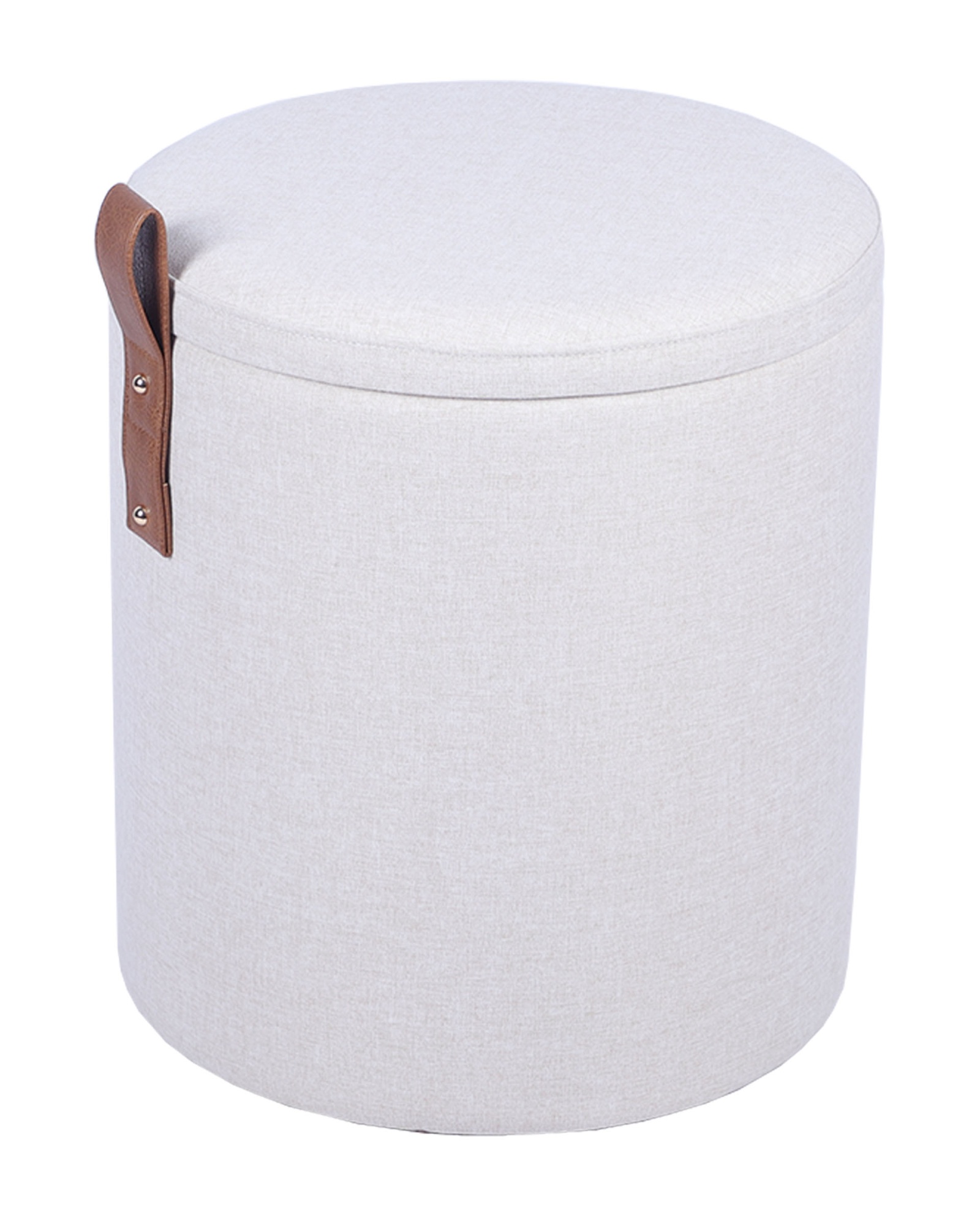 Пуф с ящиком Эркки рогожка S белый Stool Group